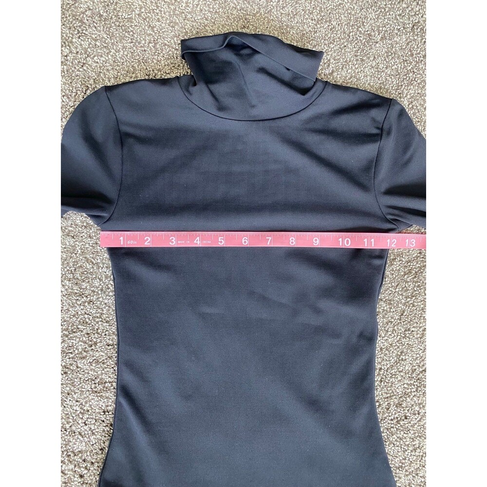 Aritzia Contour Black Turtleneck Bodysuit Long Sleeve XS - Picture 5 of 8